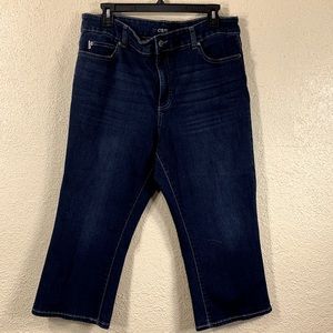 Chaps Denim Jean Capris Pants Blue Size 16
